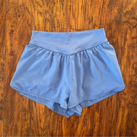 Aerie Light Blue Flowy Shorts Small - Picture 1 of 3